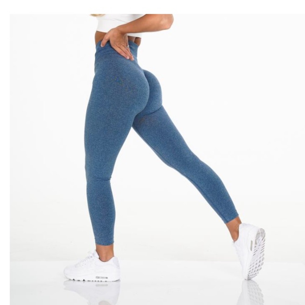 NVGTN Slate Blue NV Seamless Leggings
